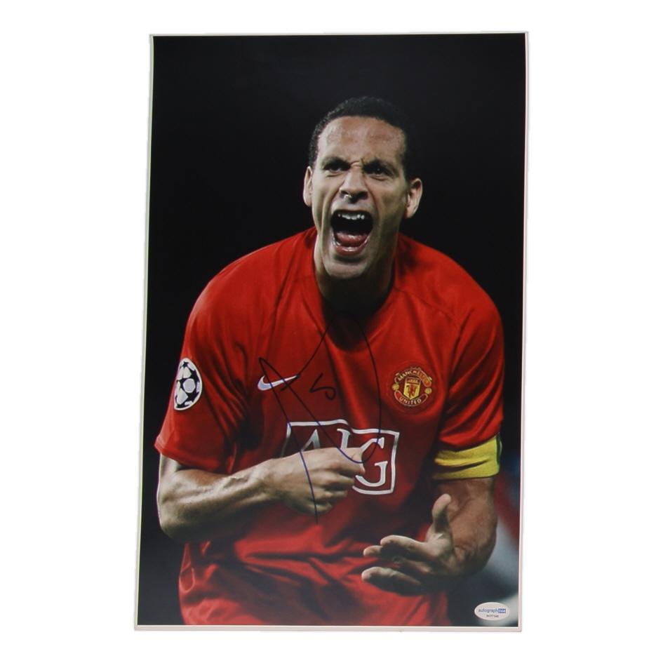 Rio Ferdinand Signed Manchester 11x17 Photo (ACOA) at PristineAuction.com Rio Ferdinand Signed Manchester 11x17 Photo (ACOA) at PristineAuction.com