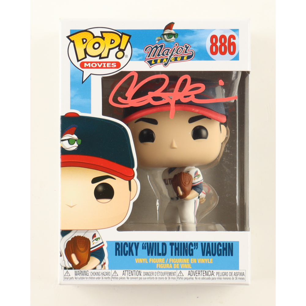Charlie Sheen Signed "Major League" #886 Ricky 'Wild Thing' Vaughn Funko Pop! Vinyl Figure (Beckett) at PristineAuction.com