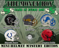 $$ THE MONEY BOX $$ Football Mini Helmet Signed Mystery Box - Series 7 (Limited to 150) – Schwartz Sports at PristineAuction.com