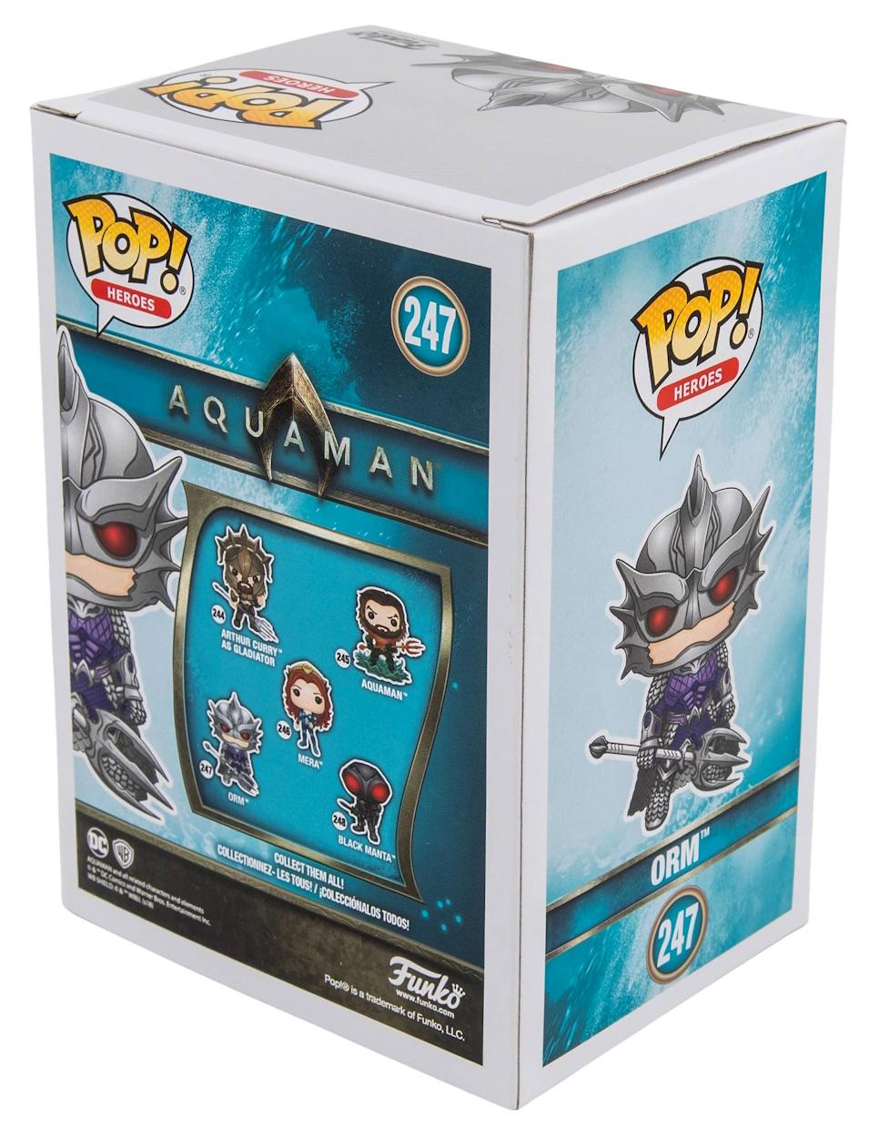 Patrick Wilson Signed "Aquaman" #247 Orm Funko Pop! Vinyl Figure (Beckett) at PristineAuction.com Patrick Wilson Signed "Aquaman" #247 Orm Funko Pop! Vinyl Figure (Beckett) at PristineAuction.com