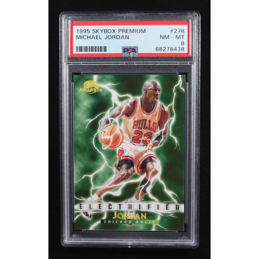 Michael Jordan 1995-96 SkyBox Premium #278 ELE (PSA 8) at PristineAuction.com