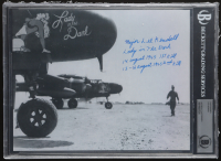 Lee Kendall Signed 11x14 Photograph (PSA) WWII P-61 Lady in the Dark Pilot at PristineAuction.com