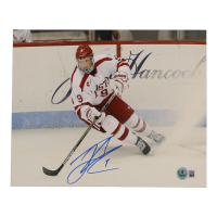 Jack Eichel Signed Boston Terriers 8x10 Photo (Beckett) at PristineAuction.com