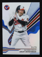 Adley Rutschman 2024 Topps Pristine Blue Pristine Refractors #21 #51/75 at PristineAuction.com