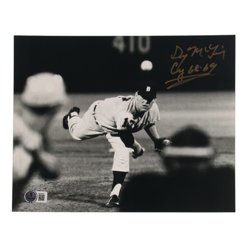 Denny McLain Signed Tigers 8x10 Photo Inscribed "Cy 68-69" (Beckett) at PristineAuction.com Denny McLain Signed Tigers 8x10 Photo Inscribed "Cy 68-69" (Beckett) at PristineAuction.com