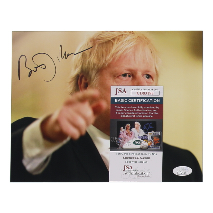 Boris Johnson Signed 8x10 Photo (JSA) at PristineAuction.com Boris Johnson Signed 8x10 Photo (JSA) at PristineAuction.com