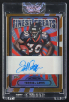 Terrell Davis 2024 Topps Finest Greats Moments Greatest Autographs #FG-TD #22/50 at PristineAuction.com