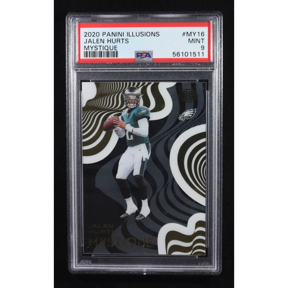 Jalen Hurts 2020 Panini Illusions Mystique #16 RC (PSA 9) at PristineAuction.com