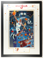 Michael Jordan Signed LE "Space Jam" Custom Framed Lithograph #68/175 (UDA & GOAT) at PristineAuction.com