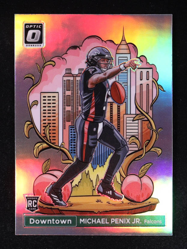 Michael Penix Jr. 2024 Donruss Optic Downtown #14 RC at PristineAuction.com Michael Penix Jr. 2024 Donruss Optic Downtown #14 RC at PristineAuction.com