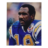 Charlie Joiner Signed Chargers 8x10 Photo Inscribed "HOF 96" (JSA) at PristineAuction.com