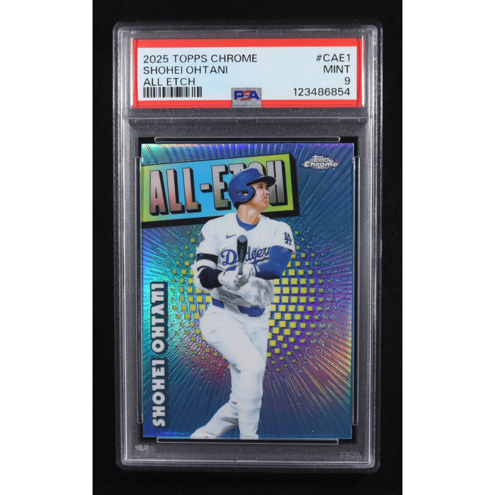 Shohei Ohtani 2025 Topps Chrome All Etch #CAE1 (PSA 9) at PristineAuction.com