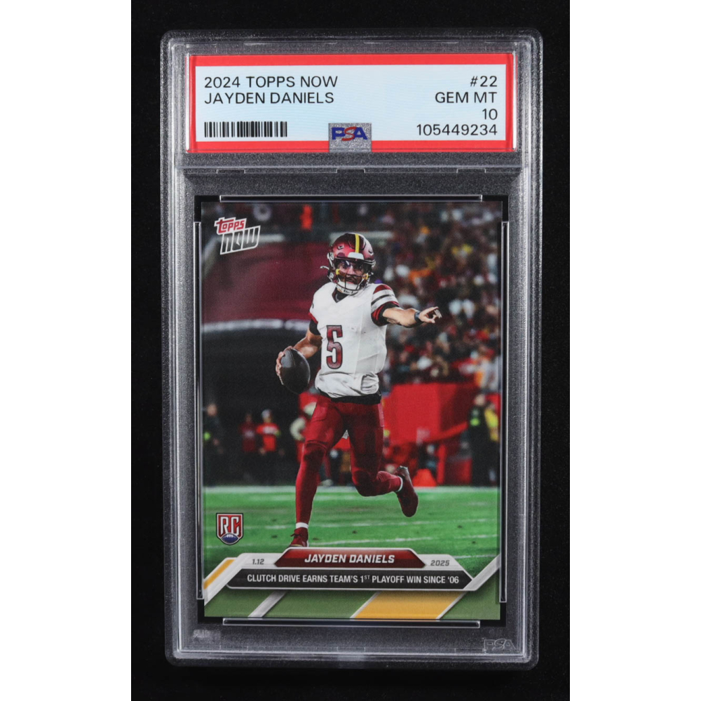 Jayden Daniels 2024 Topps Now #22 RC (PSA 10) at PristineAuction.com