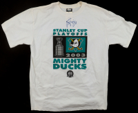 Jean-Sebastien Giguere Signed "2003 Stanley Cup Playoffs" Mighty Ducks T-Shirt (Beckett) at PristineAuction.com
