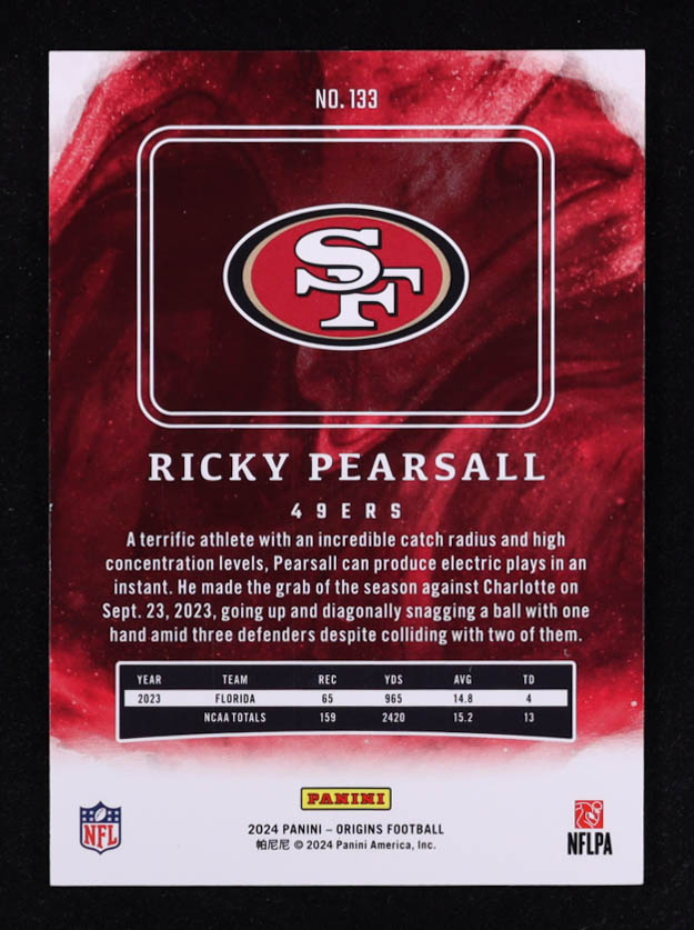 Ricky Pearsall 2024 Panini Origins #133 RC at PristineAuction.com Ricky Pearsall 2024 Panini Origins #133 RC at PristineAuction.com
