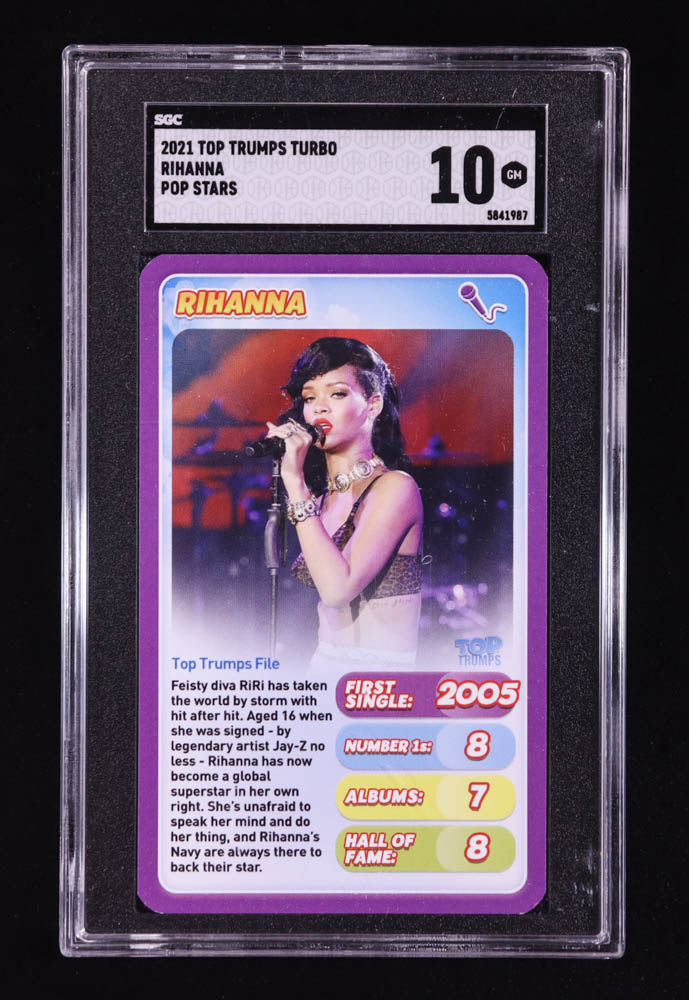 Rihanna 2021 Top Trumps Turbo Pop Stars (SGC 10) at PristineAuction.com Rihanna 2021 Top Trumps Turbo Pop Stars (SGC 10) at PristineAuction.com