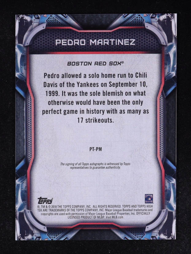 Pedro Martinez 2018 Topps High Tek PortraiTEK Autographs #PTPM #32/60 at PristineAuction.com Pedro Martinez 2018 Topps High Tek PortraiTEK Autographs #PTPM #32/60 at PristineAuction.com
