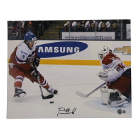 David Pastrnak Signed 2015 World Junior Ice Hockey Tournament 11x14 Photo (Beckett) at PristineAuction.com