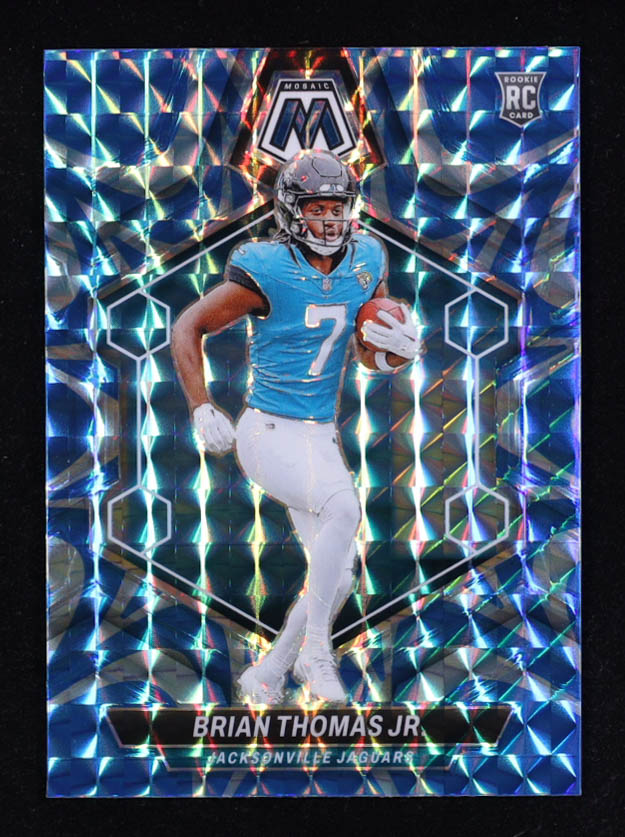 Brian Thomas Jr. 2024 Panini Mosaic Mosaic Reactive Blue #323 RC at PristineAuction.com Brian Thomas Jr. 2024 Panini Mosaic Mosaic Reactive Blue #323 RC at PristineAuction.com