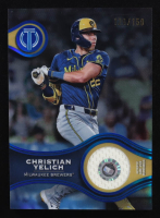 Christian Yelich 2025 Topps Tribute Stamp of Approval Relics Blue #SOACY #126/150 at PristineAuction.com