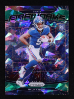 Malik Nabers 2024 Prizm Fireworks Green Ice #21 RC at PristineAuction.com