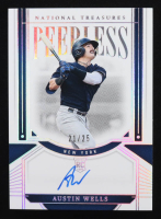 Austin Wells 2024 Panini National Treasures Peerless Signatures Holo Silver #22 #21/25 at PristineAuction.com
