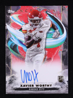 Xavier Worthy 2024 Topps Inception Rookie Autographs Red #RAXW #03/75 RC at PristineAuction.com