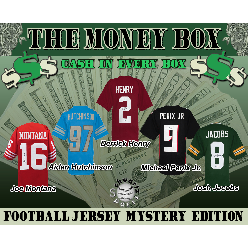 $$ The MONEY BOX $$ Football Jersey Signed Mystery Box - Series 7 (Limited to 150) – Schwartz Sports at PristineAuction.com