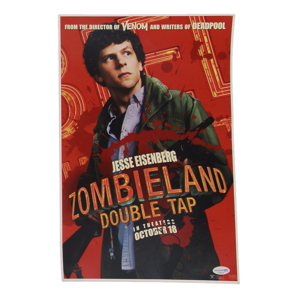 Jesse Eisenberg Signed "Zombieland" 11x17 Photo (ACOA) at PristineAuction.com Jesse Eisenberg Signed "Zombieland" 11x17 Photo (ACOA) at PristineAuction.com