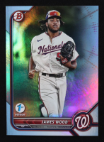 James Wood 2022 Bowman Draft 1st Edition Sky Blue Foil #BD171 RC at PristineAuction.com