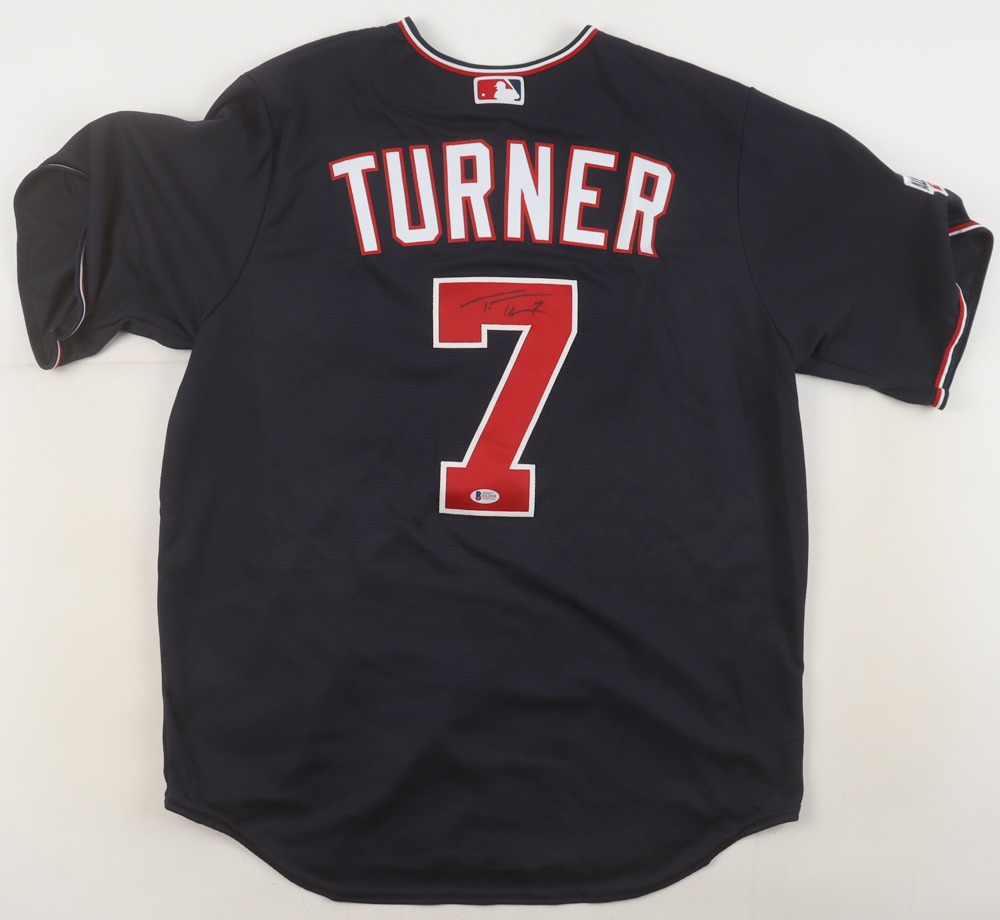 Trea Turner Signed Nationals Majestic Authentic Jersey (Beckett) at PristineAuction.com Trea Turner Signed Nationals Majestic Authentic Jersey (Beckett) at PristineAuction.com