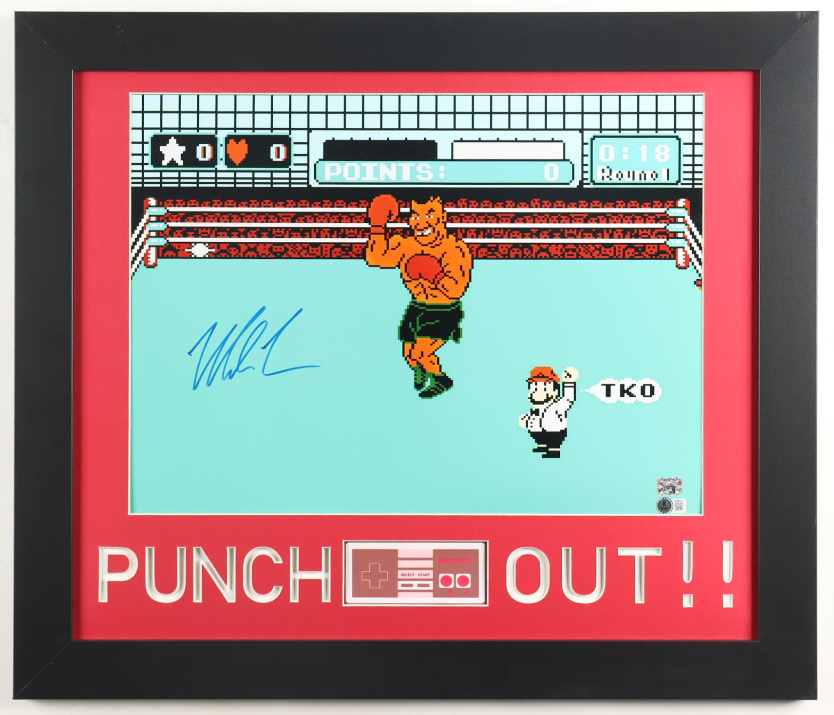 Mike Tyson Signed "Punch-Out!!" Custom Framed Lithograph Display (Beckett & Tyson) at PristineAuction.com Mike Tyson Signed "Punch-Out!!" Custom Framed Lithograph Display (Beckett & Tyson) at PristineAuction.com