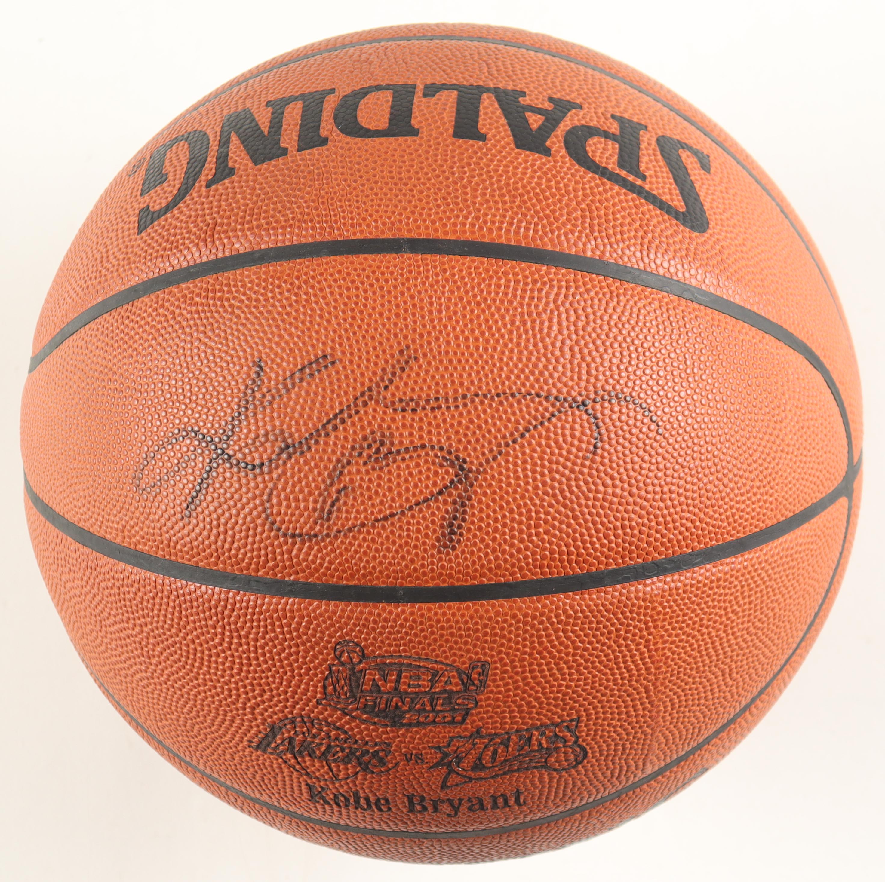 Kobe Bryant Signed 2001 Finals Logo Spalding Official NBA Game Ball (PSA) at PristineAuction.com Kobe Bryant Signed 2001 Finals Logo Spalding Official NBA Game Ball (PSA) at PristineAuction.com