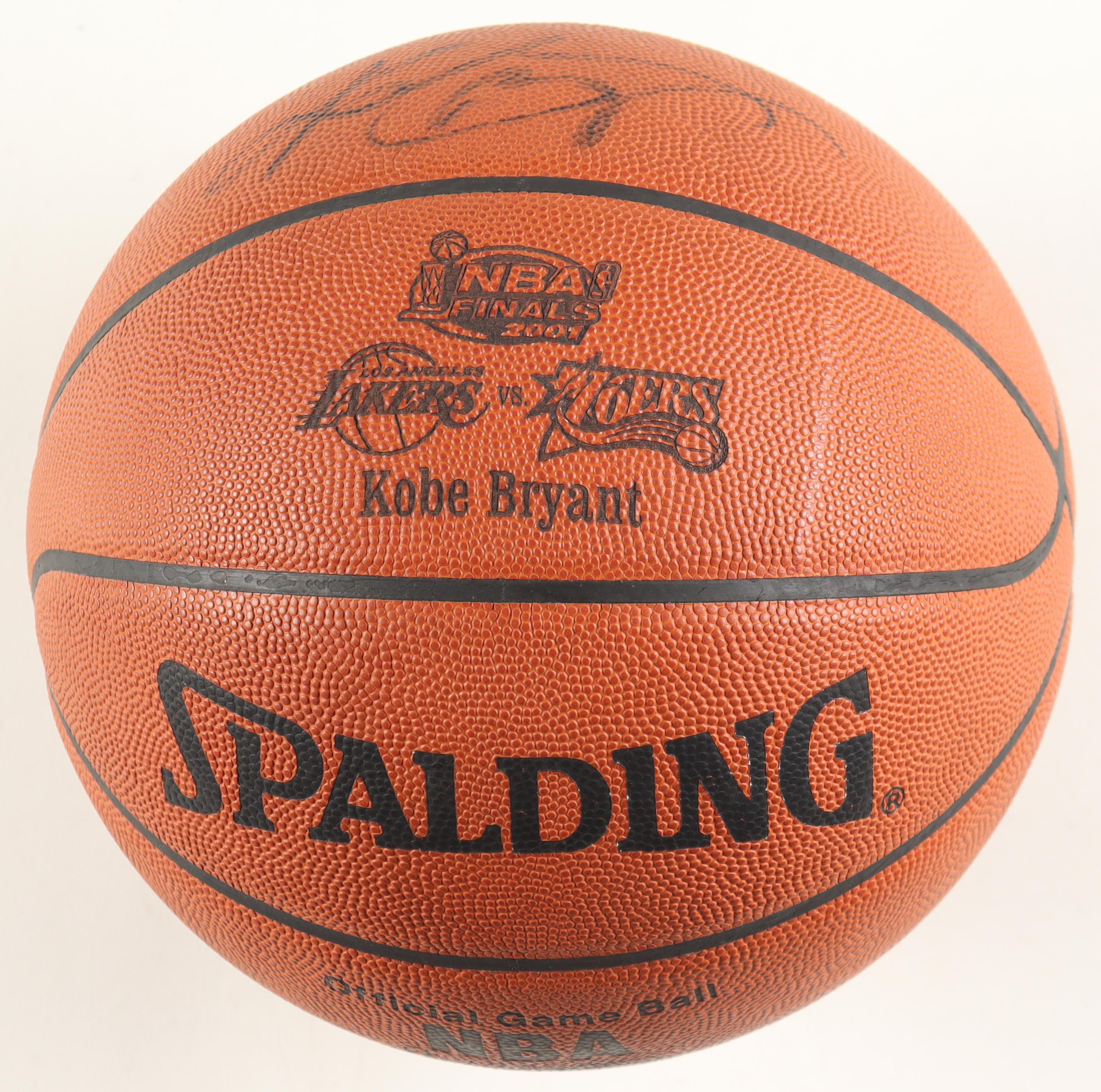 Kobe Bryant Signed 2001 Finals Logo Spalding Official NBA Game Ball (PSA) at PristineAuction.com Kobe Bryant Signed 2001 Finals Logo Spalding Official NBA Game Ball (PSA) at PristineAuction.com