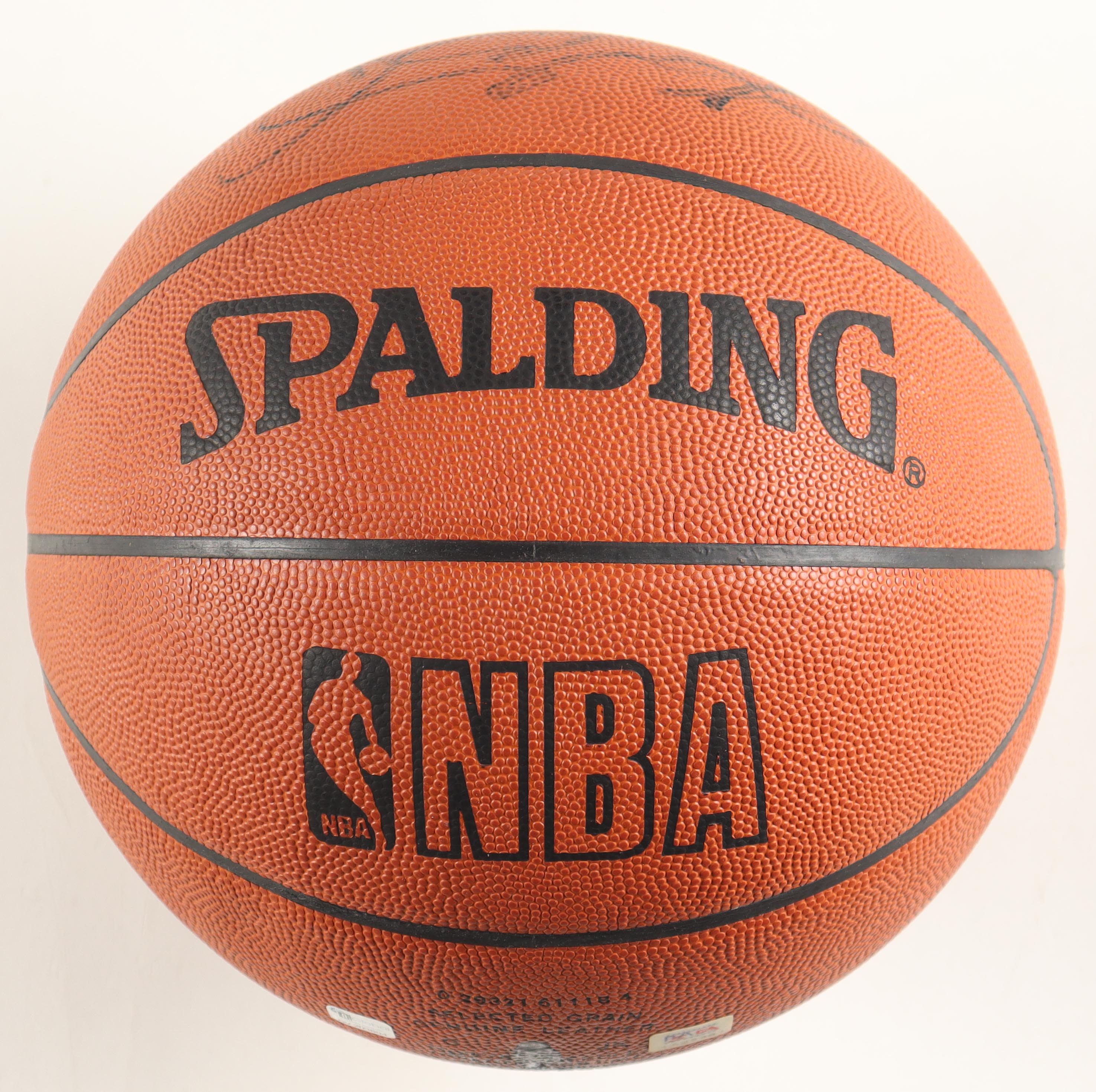 Kobe Bryant Signed 2001 Finals Logo Spalding Official NBA Game Ball (PSA) at PristineAuction.com Kobe Bryant Signed 2001 Finals Logo Spalding Official NBA Game Ball (PSA) at PristineAuction.com