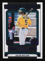 Jacob Wilson 2024 Panini Three and Two Draft Class Blue #32 #09/15 RC at PristineAuction.com