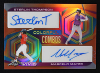 Sterlin Thompson / Marcelo Mayer 2022 Leaf Vivid Colorful Combos Orange #CC21 #09/10 RC at PristineAuction.com