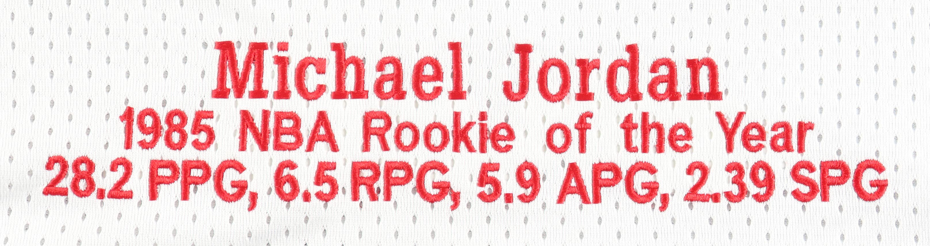 Michael Jordan Signed LE Bulls 1984-85 Mitchell & Ness Rookie Style Jersey #110/223 (UDA) at PristineAuction.com Michael Jordan Signed LE Bulls 1984-85 Mitchell & Ness Rookie Style Jersey #110/223 (UDA) at PristineAuction.com