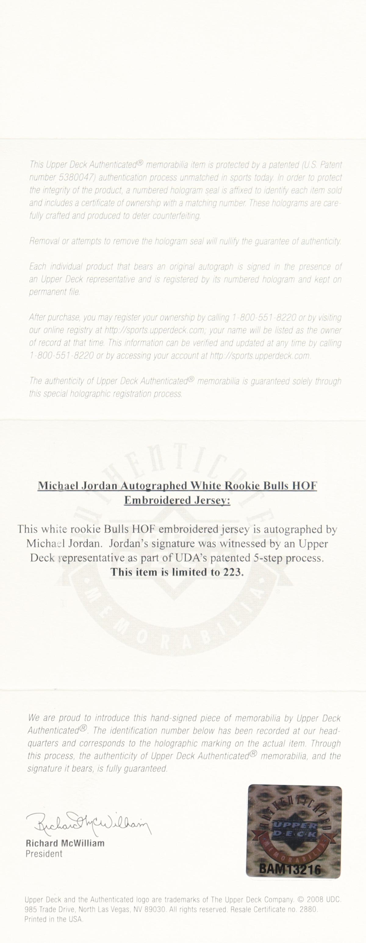 Michael Jordan Signed LE Bulls 1984-85 Mitchell & Ness Rookie Style Jersey #110/223 (UDA) at PristineAuction.com Michael Jordan Signed LE Bulls 1984-85 Mitchell & Ness Rookie Style Jersey #110/223 (UDA) at PristineAuction.com