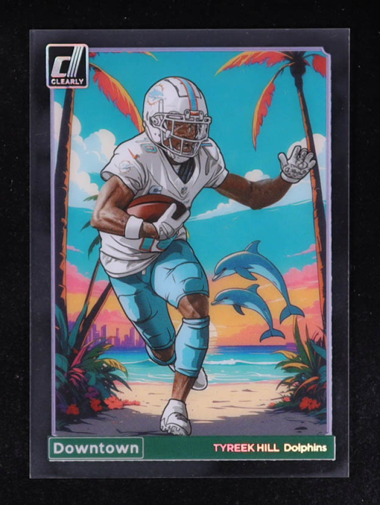 Tyreek Hill 2024 Clearly Donruss Downtown #3