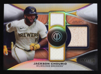 Jackson Chourio 2025 Topps Tribute Triple Relics #TTRCHO #088/199 at PristineAuction.com