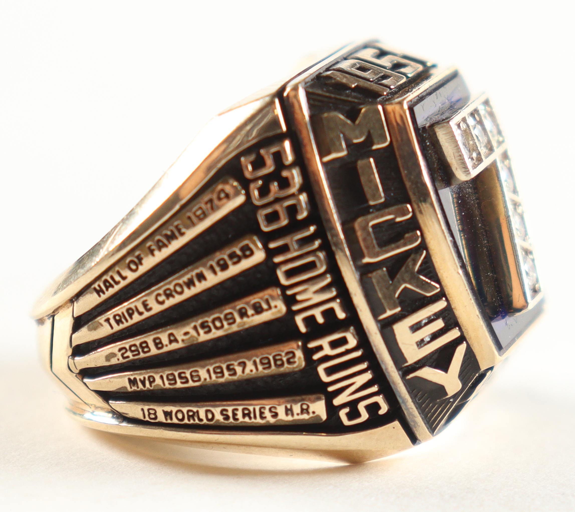 Mickey Mantle LE 1980's Career Ring #105/536 with Display Case at PristineAuction.com Mickey Mantle LE 1980's Career Ring #105/536 with Display Case at PristineAuction.com