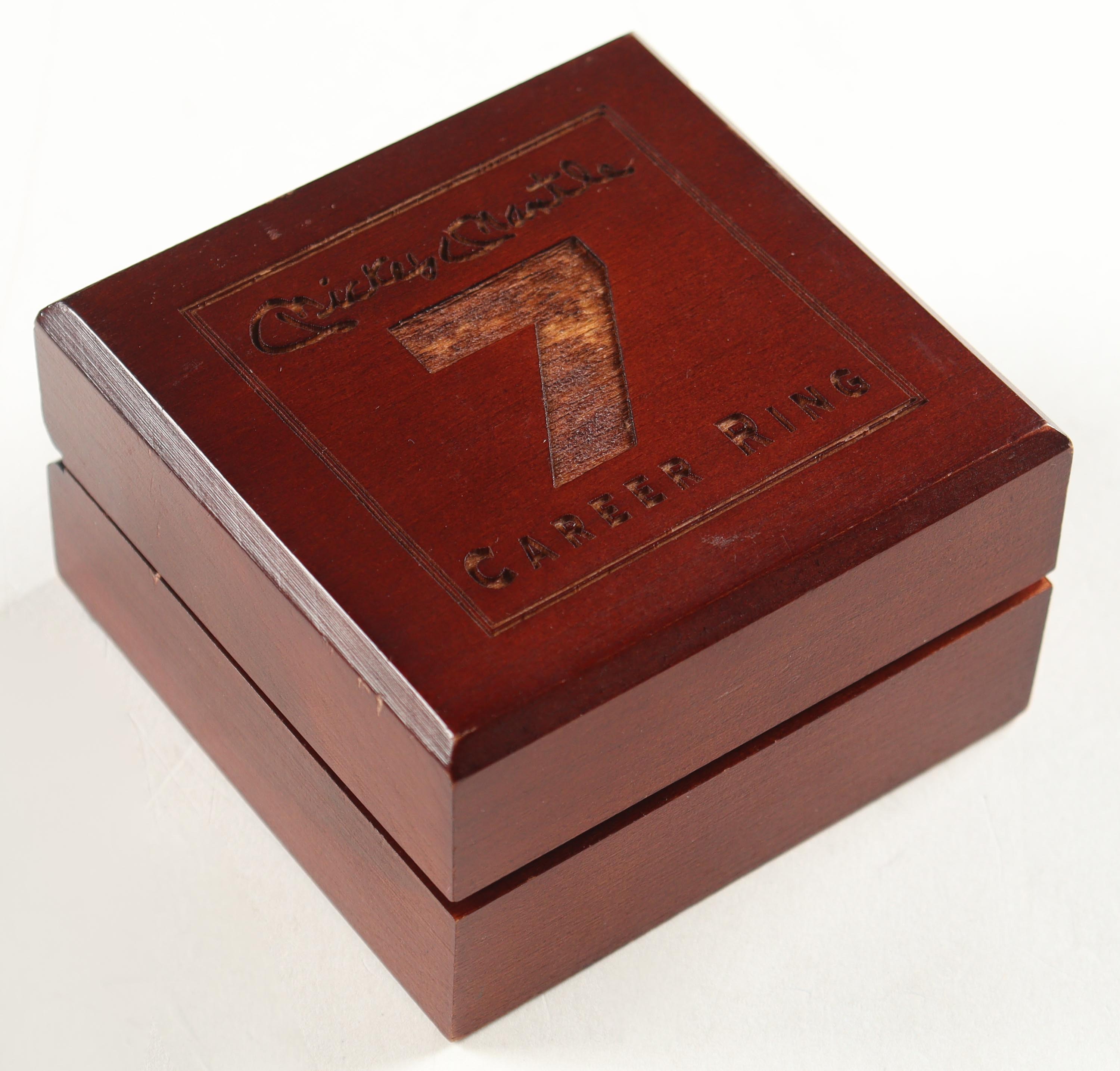 Mickey Mantle LE 1980's Career Ring #105/536 with Display Case at PristineAuction.com Mickey Mantle LE 1980's Career Ring #105/536 with Display Case at PristineAuction.com