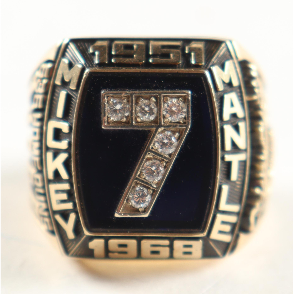 Mickey Mantle LE 1980's Career Ring #105/536 with Display Case ...