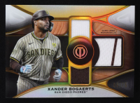 Xander Bogaerts 2025 Topps Tribute Triple Relics Gold #TTRXB #06/75 at PristineAuction.com