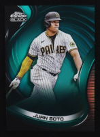 Juan Soto 2022 Topps Chrome Black Green Refractors #91 #95/99 at PristineAuction.com