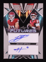 Jackson Arnold/Michael Hawkins Jr. 2024 Leaf Futures Autographs Double Down #DD-13 RC #17/25 at PristineAuction.com