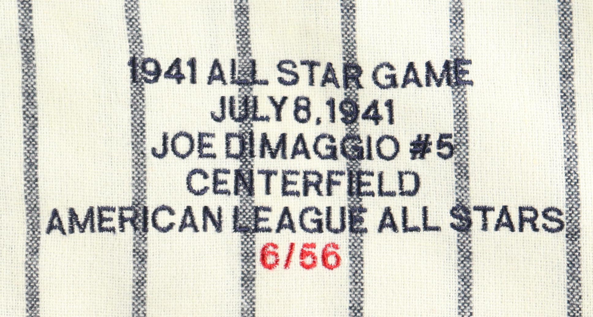 Joe DiMaggio Signed LE Yankees Mitchell & Ness Jersey #6/56 (Beckett) at PristineAuction.com Joe DiMaggio Signed LE Yankees Mitchell & Ness Jersey #6/56 (Beckett) at PristineAuction.com