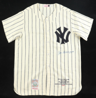 Joe DiMaggio Signed LE Yankees Mitchell & Ness Jersey #6/56 (Beckett) at PristineAuction.com