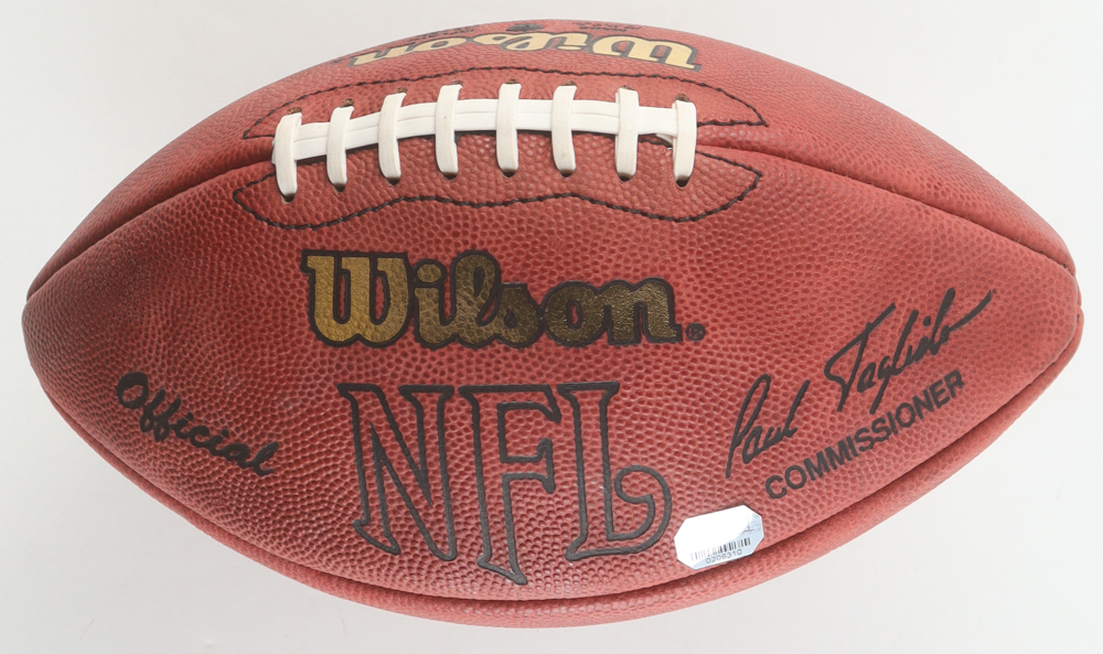 O. J. Simpson & Adrian Peterson Signed NFL Football Inscribed "2003 YDJ" & "2012 2,097yds" (Mounted Memories) at PristineAuction.com O. J. Simpson & Adrian Peterson Signed NFL Football Inscribed "2003 YDJ" & "2012 2,097yds" (Mounted Memories) at PristineAuction.com